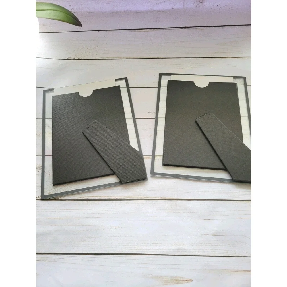 Picture Frames‎ 5x7 Mirrored Edge Glass Frame - Table Mount - 2 Frames Included